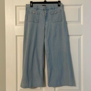 Ann Taylor Factory wide leg denim pants.